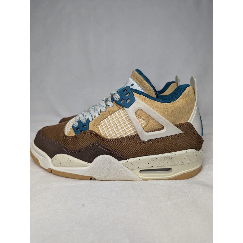 Air Jordan 4 Retro GS Cacao Wow Brown Teal FB2214-200 Kid's Sneakers  Size 3.5Y